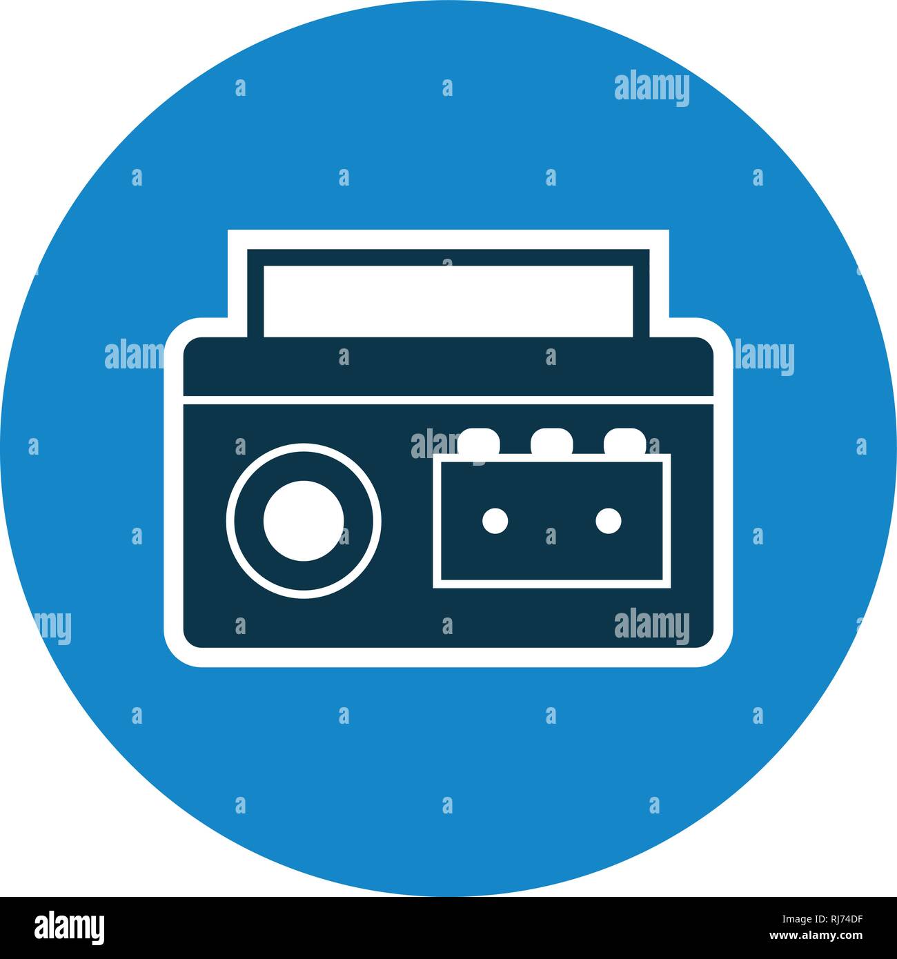 Cassette Player Vector Icon Sign Icon Vector Illustration For Personal ...