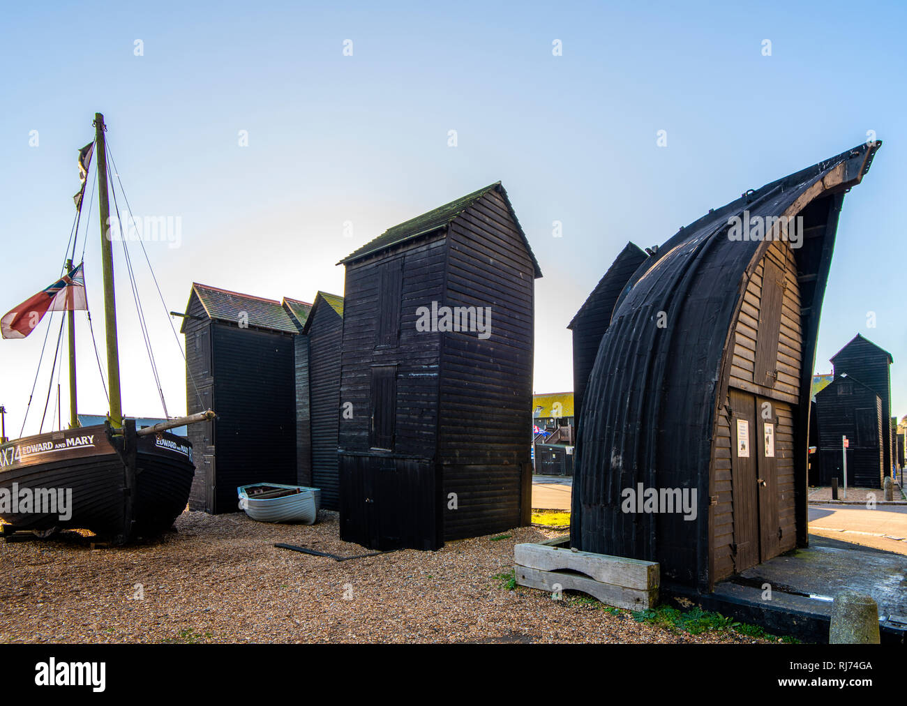 Hastings Open Air Fisherman's Museum, East Sussex, England Stock Photo