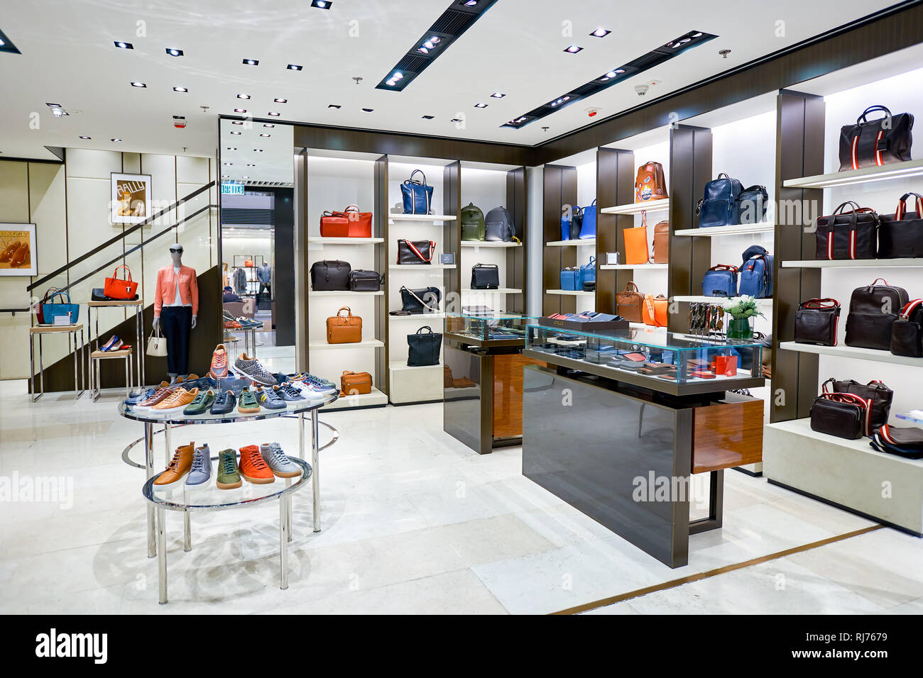HONG KONG - JANUARY 26, 2016: inside of Bally store at Elements Shopping  Mall. Elements is a large shopping mall located on 1 Austin Road West, Tsim  S Stock Photo - Alamy