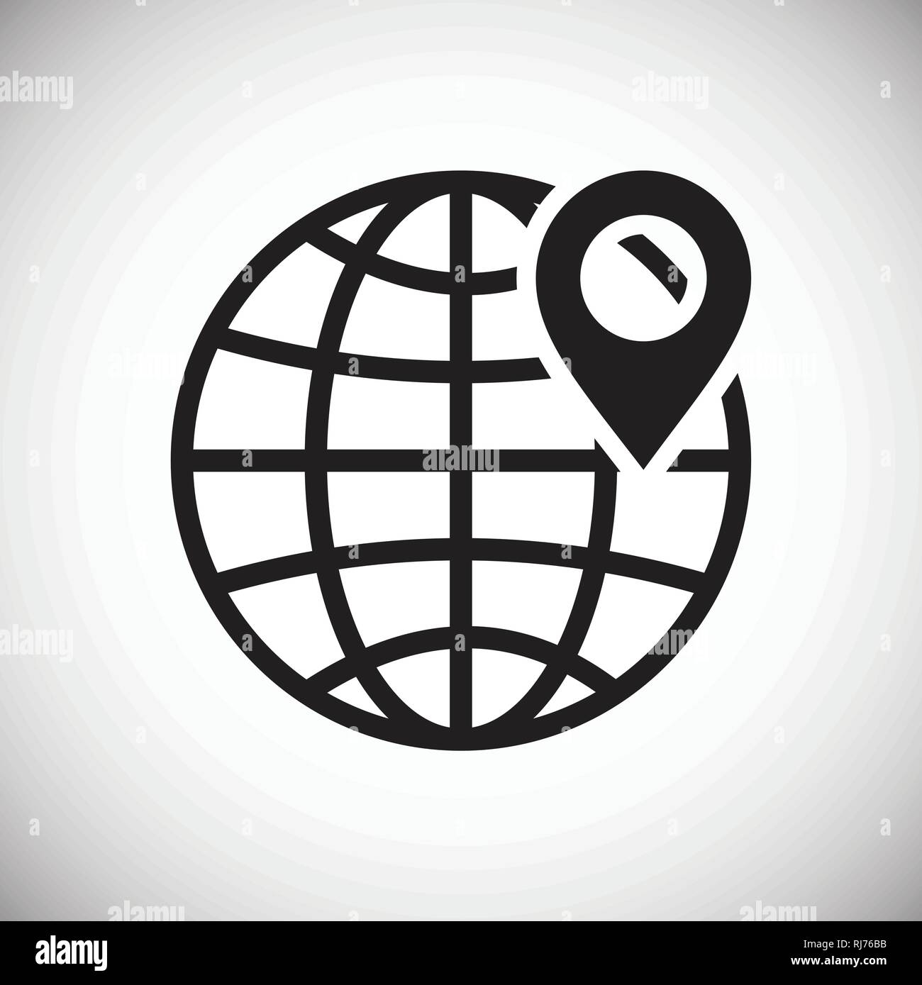 Navigation icon on white background for graphic and web design, Modern ...