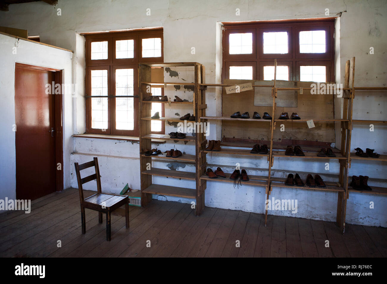 Schuhfabrikverkauf Stock Photo