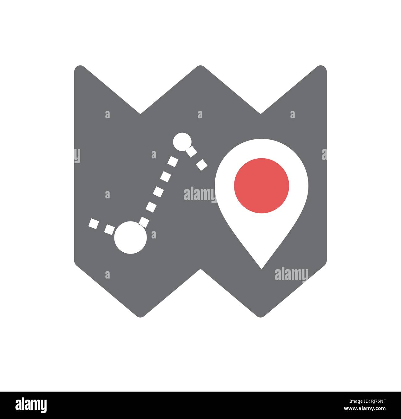 Navigation icon on white background for graphic and web design, Modern ...