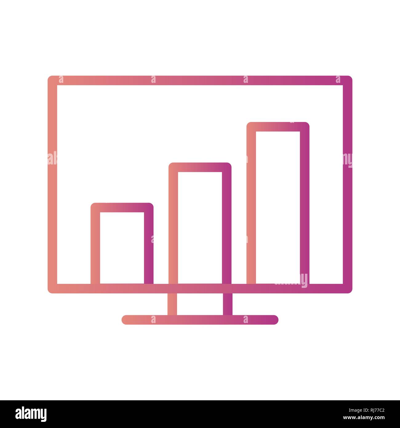 Vector Stats Icon Stock Photo - Alamy
