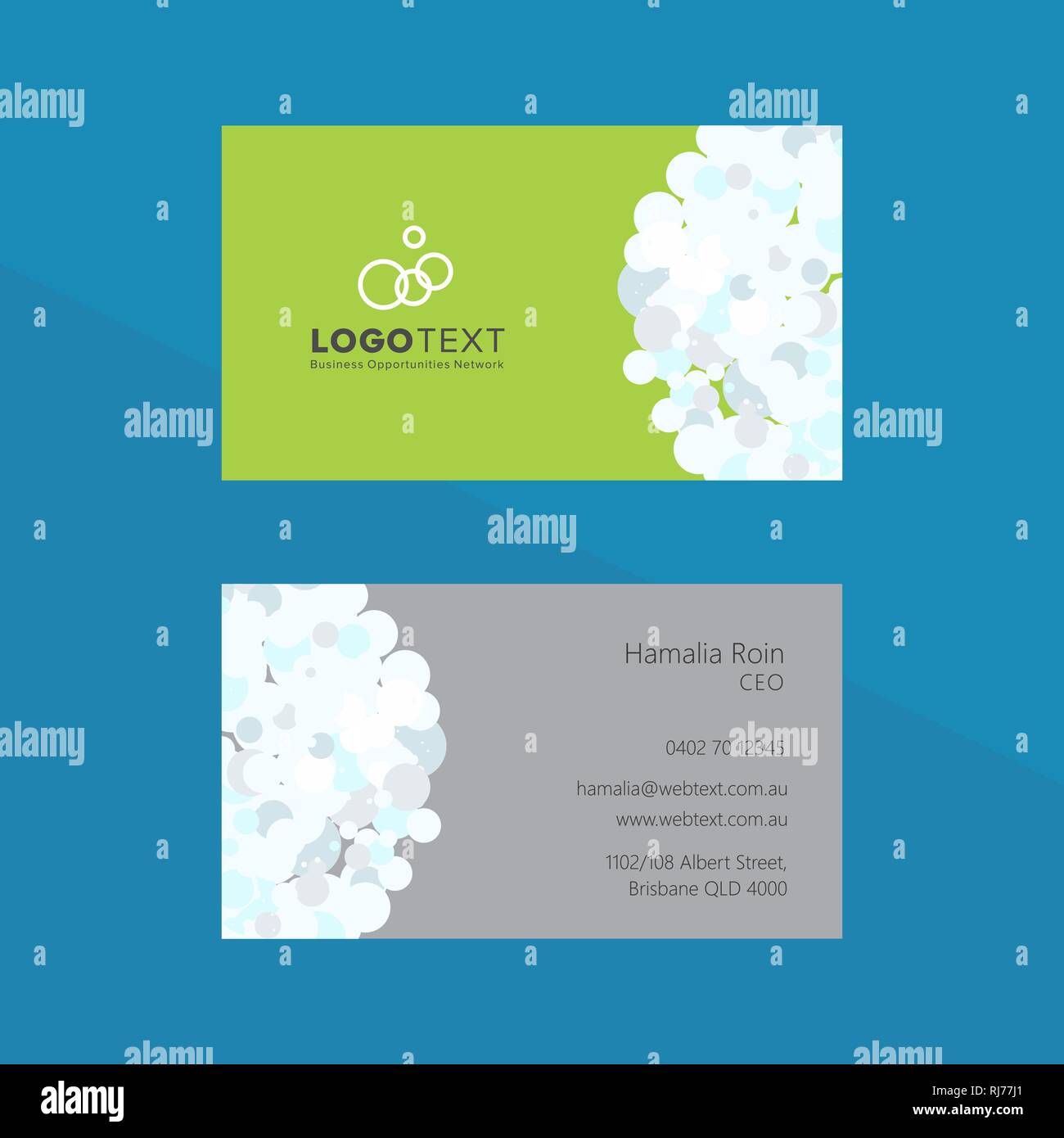 Professional Business Card and letterhead Design Stock Vector