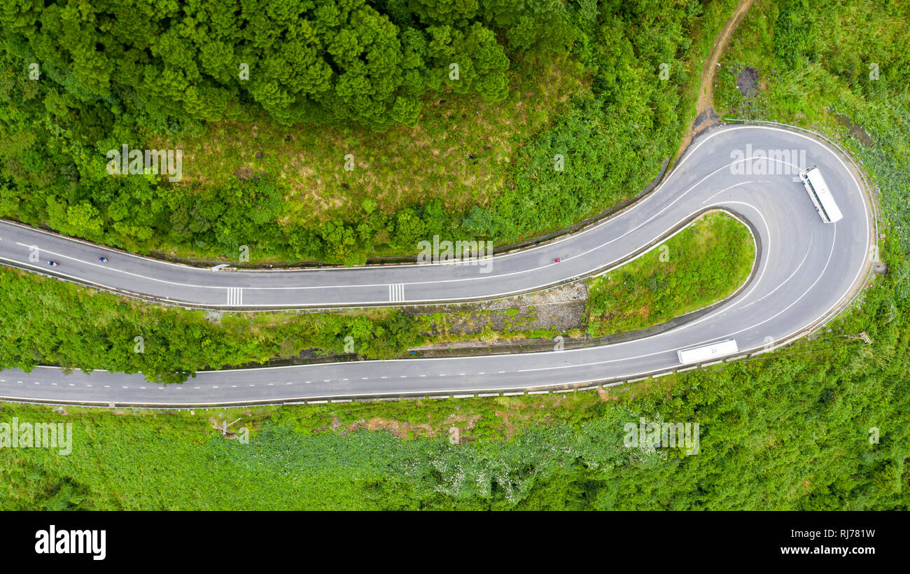 Hai Van Pass, Da Nang, Vietnam Stock Photo