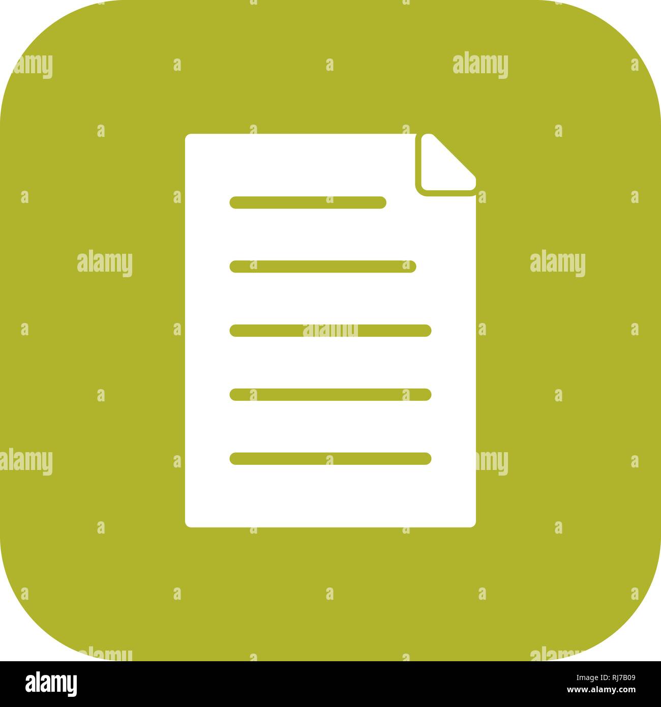 Vector Document Icon Stock Photo - Alamy