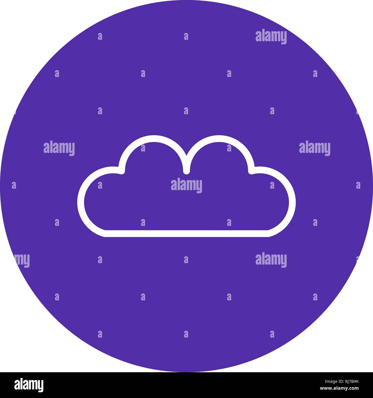 Vector Cloud Icon Stock Photo - Alamy