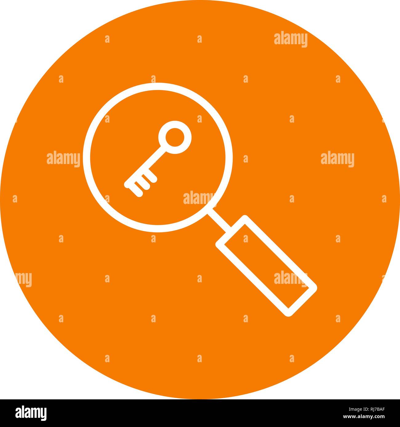 Vector Keyword Search Icon Stock Photo Alamy