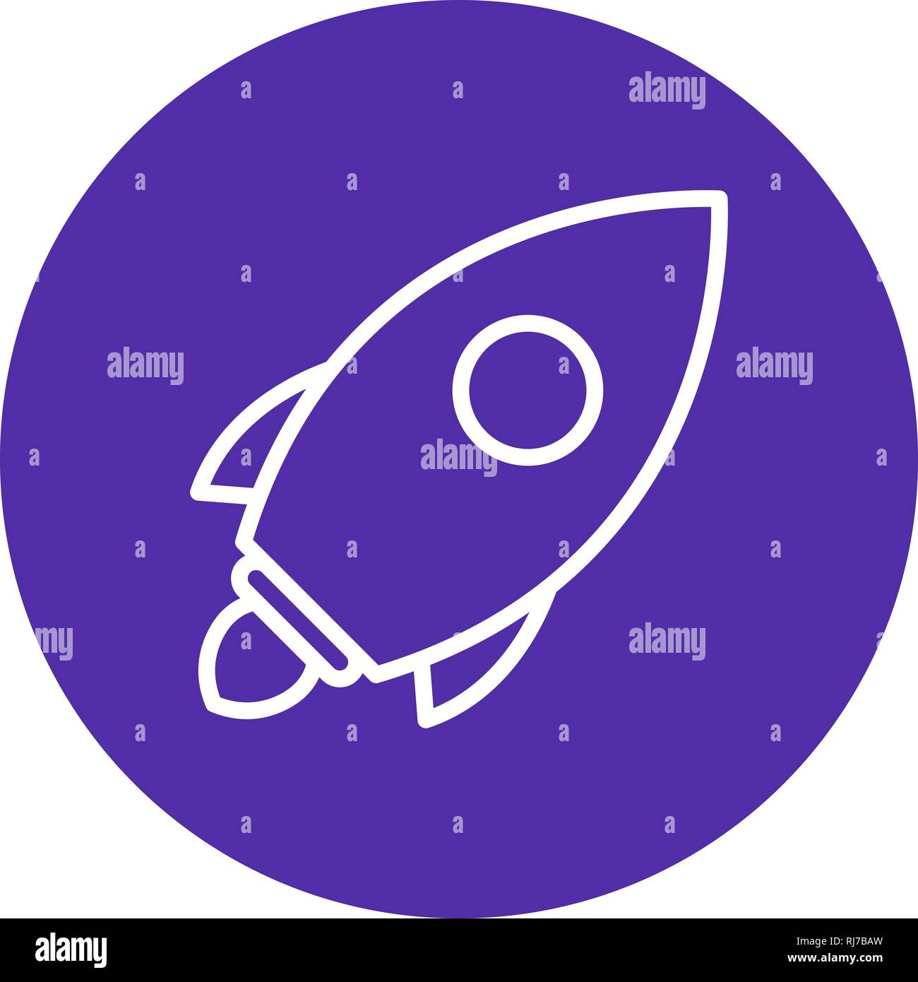 Vector Launch Icon Stock Photo - Alamy