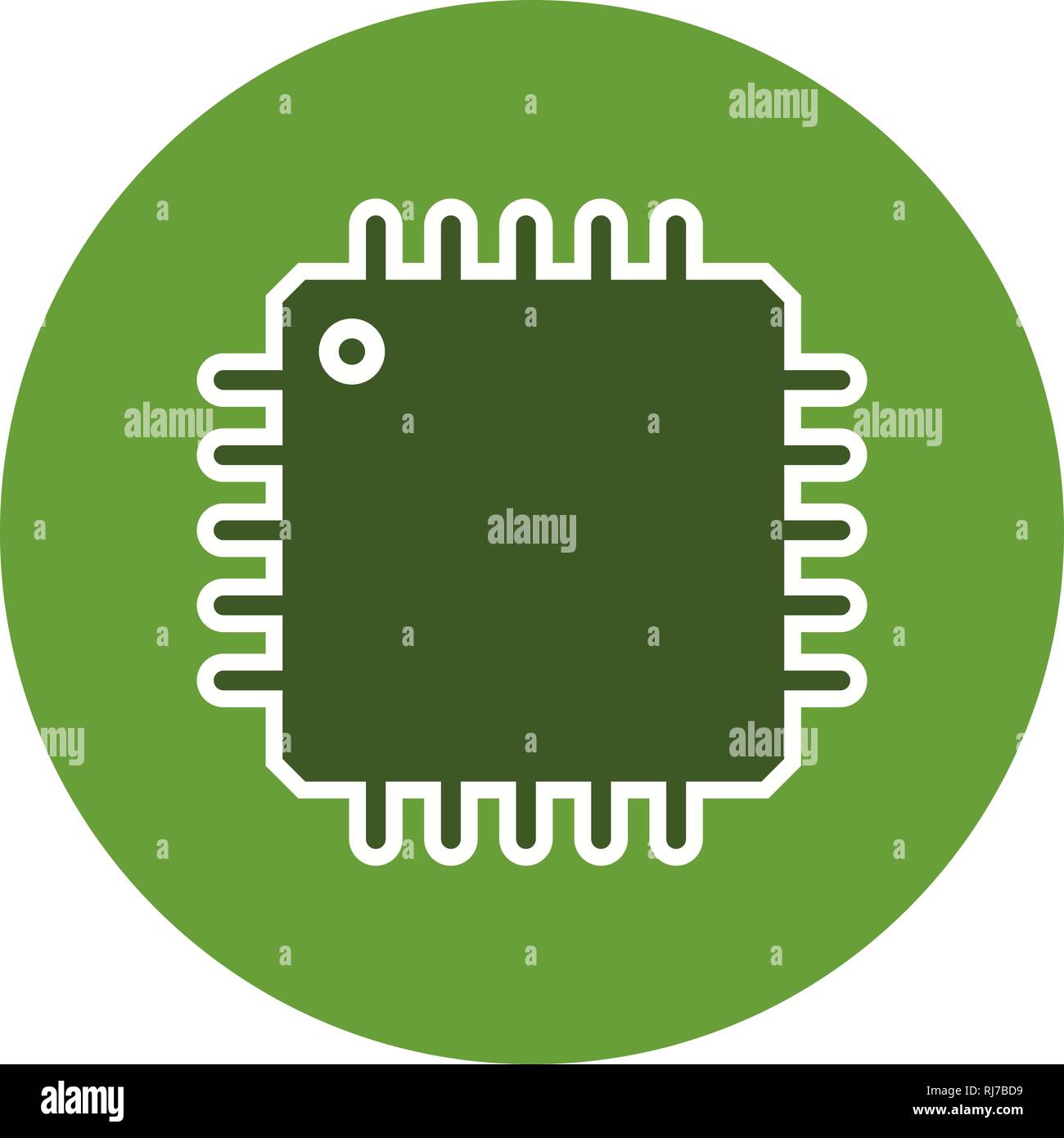 Vector Processor Icon Stock Photo - Alamy