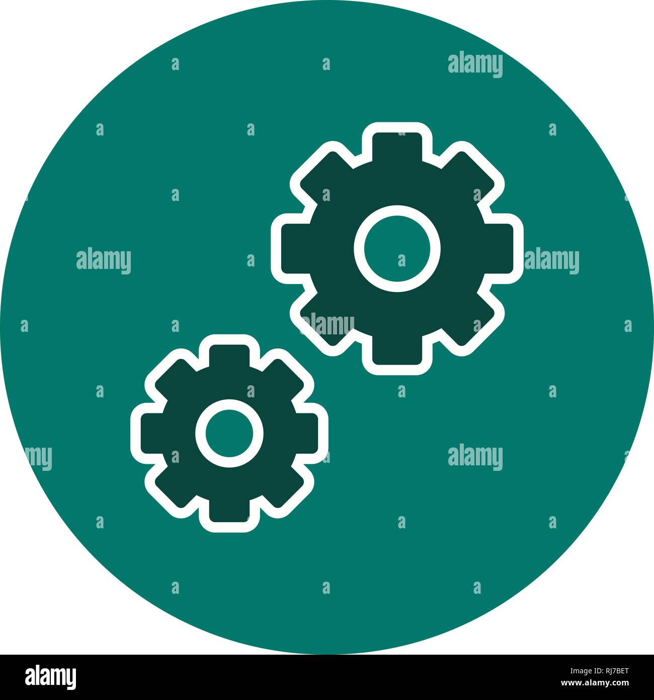 Vector Settings Icon Stock Photo - Alamy