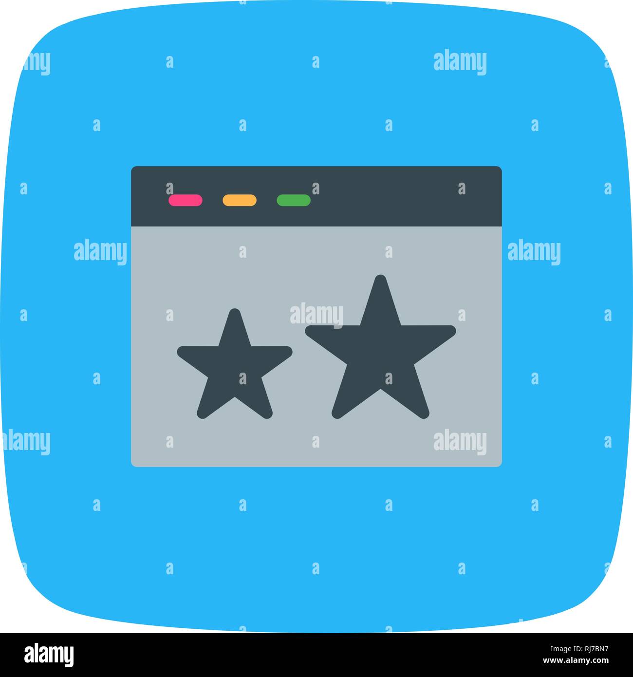 Starred icon hi-res stock photography and images - Alamy