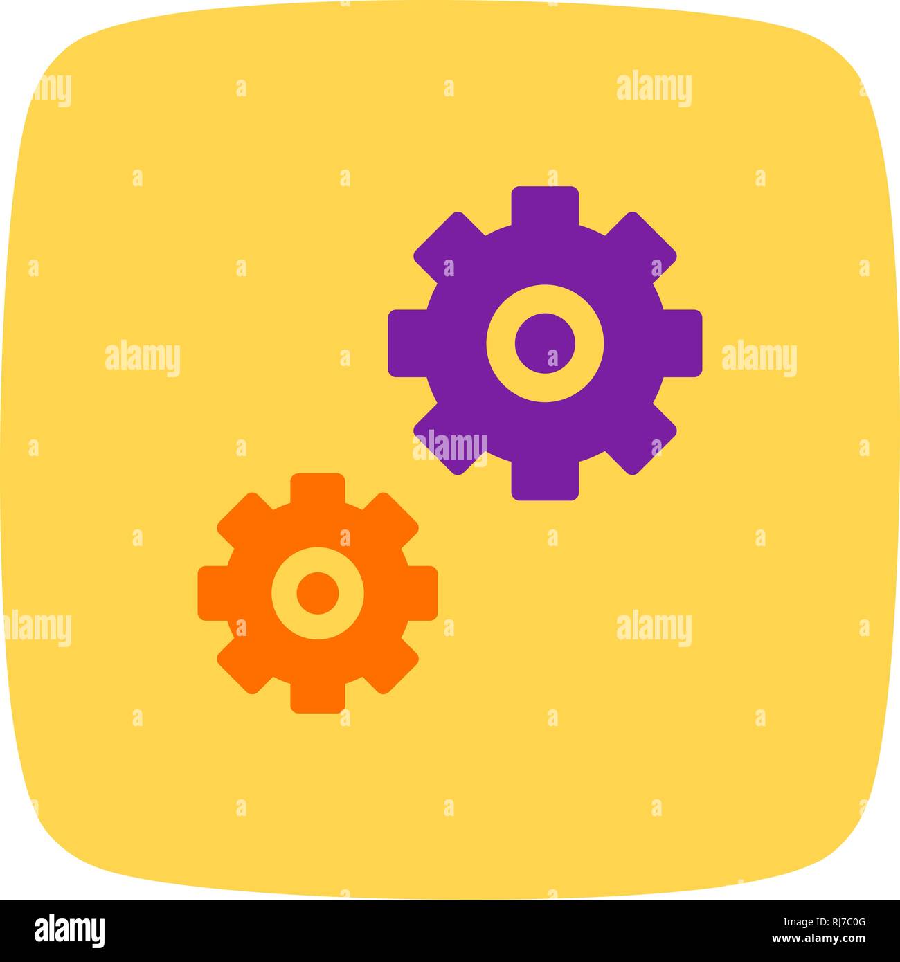 Vector Settings Icon Stock Photo - Alamy