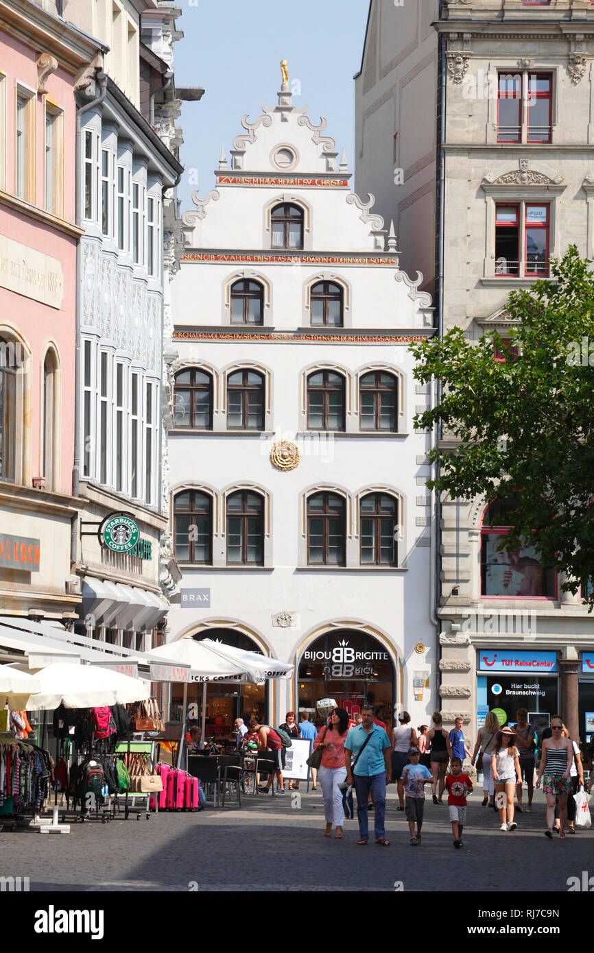 Deutschland, Niedersachsen, Braunschweig, Haus zur Rose Kohlmarkt Stock  Photo - Alamy