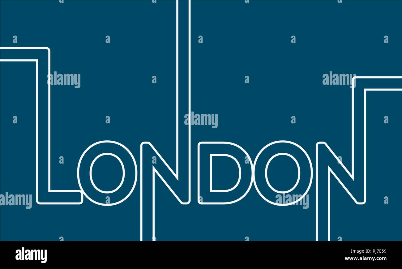 Lettering london Stock Vector Images Alamy