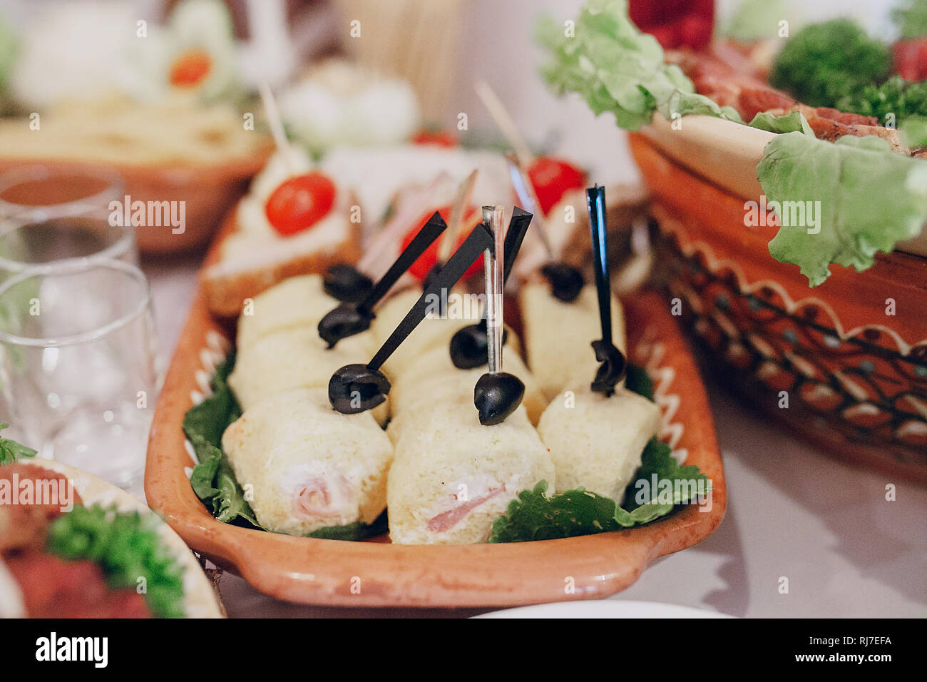 Wedding Reception Food Cooking Stock Photos Wedding Reception