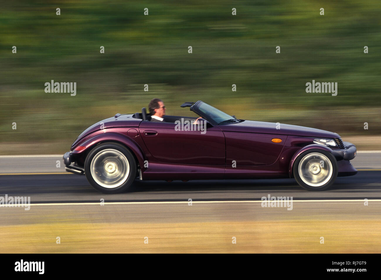 1998 Plymouth Prowler in San Francisco Stock Photo