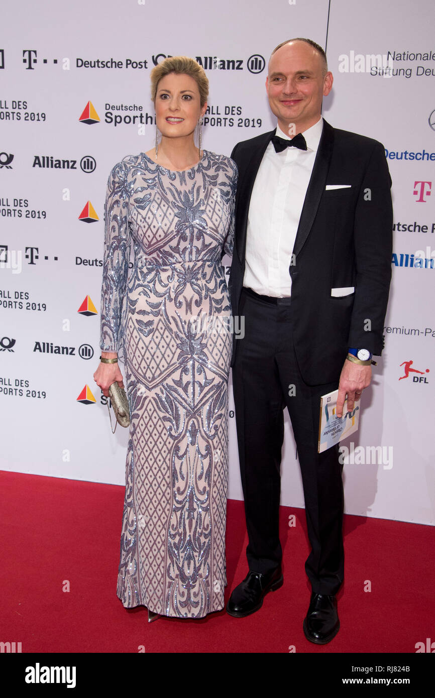 Christina RINGER, moderator, with Joachim RINGER ,, Red Carpet, Red Carpet  Show, Ball of Sports on 02.02.2019 in Wiesbaden | usage worldwide Stock  Photo - Alamy