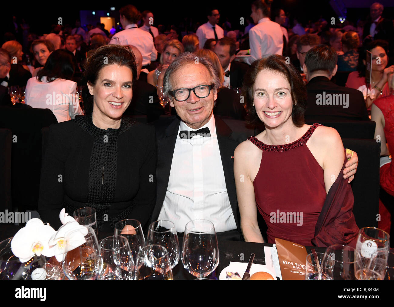 Wiesbaden, Deutschland. 02nd Feb, 2019. Katharina Witt, Werner E