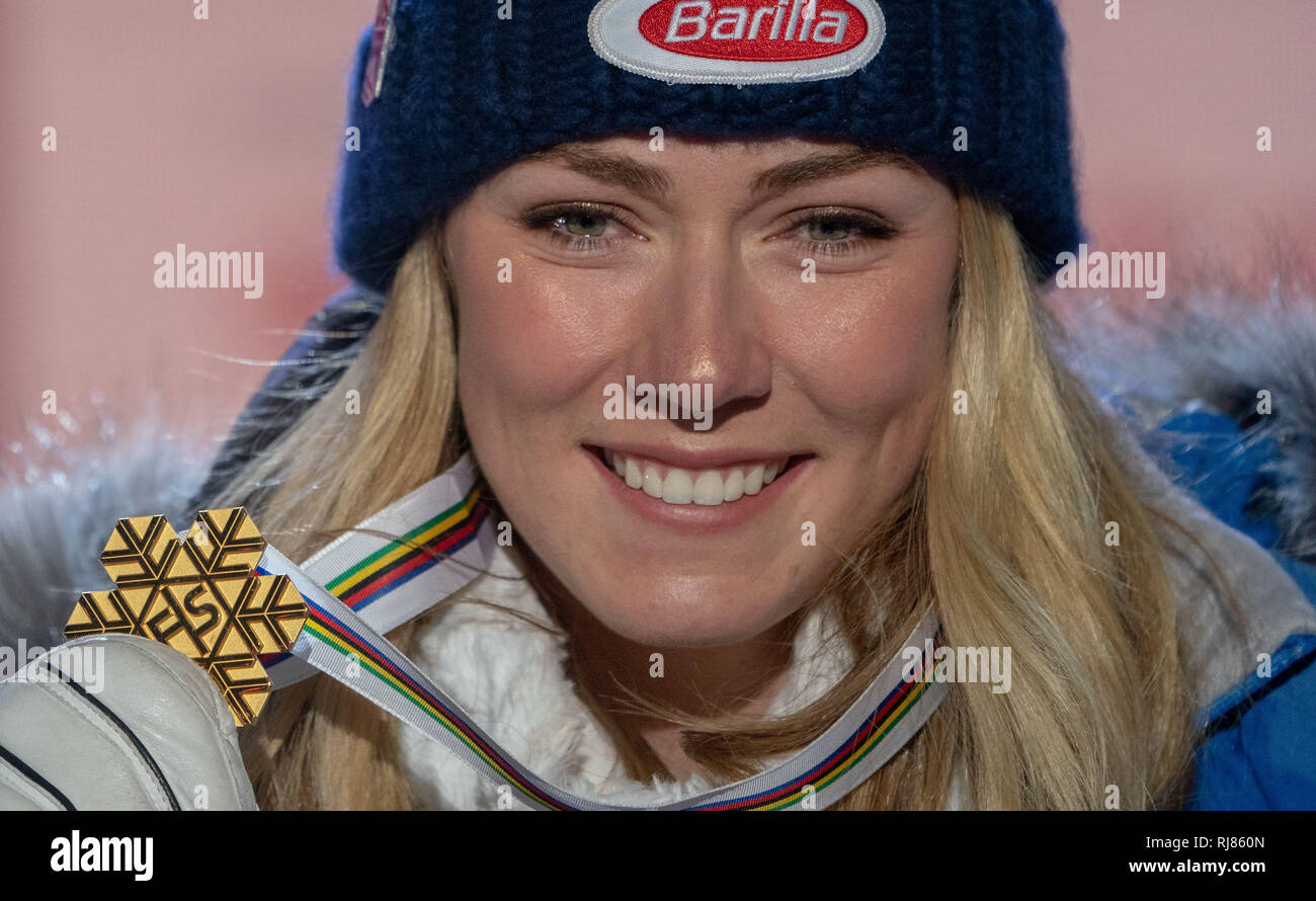 Are, Sweden. 05th Feb, 2019. Alpine skiing: Super G, ladies: Gold ...
