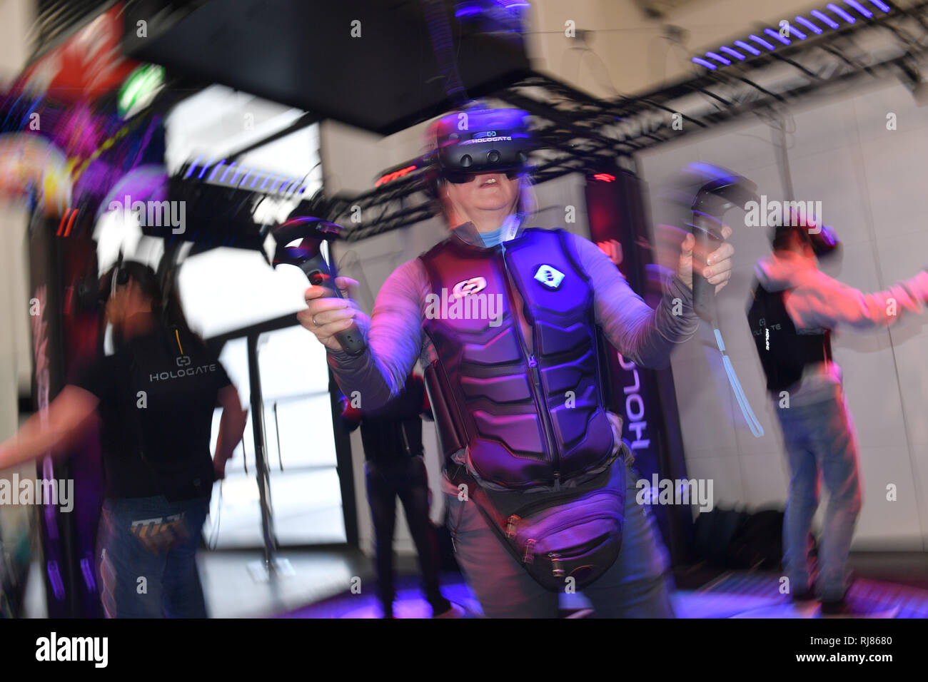Munich, Deutschland. 04th Feb, 2019. HOLOGATE THE FUTURE OF VR GAMES