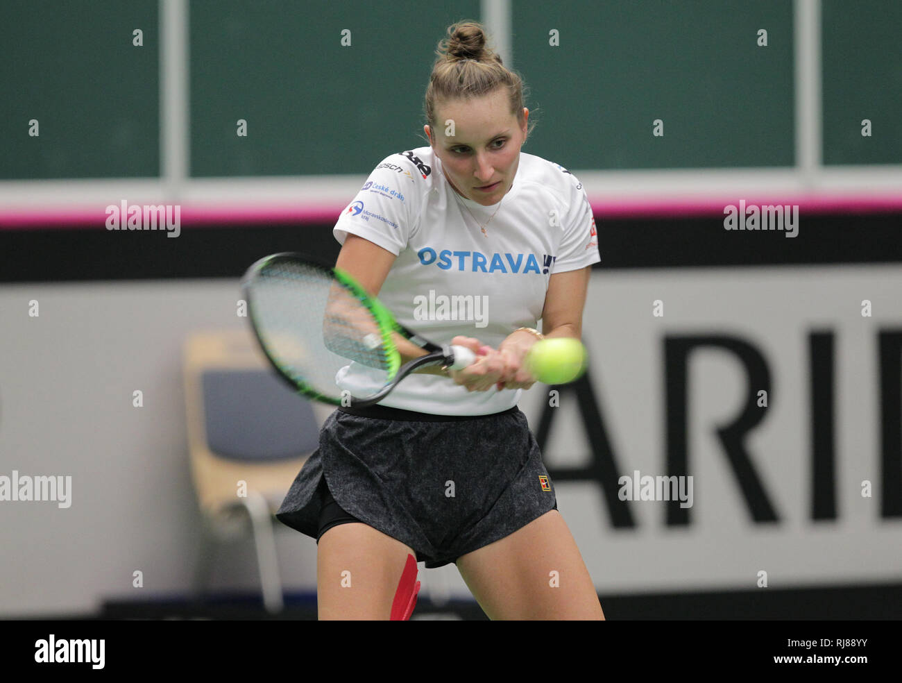 Ostrava Czech Republic 05th Feb 2019 Czech Tennis Player Marketa Vondrousova During A 4335