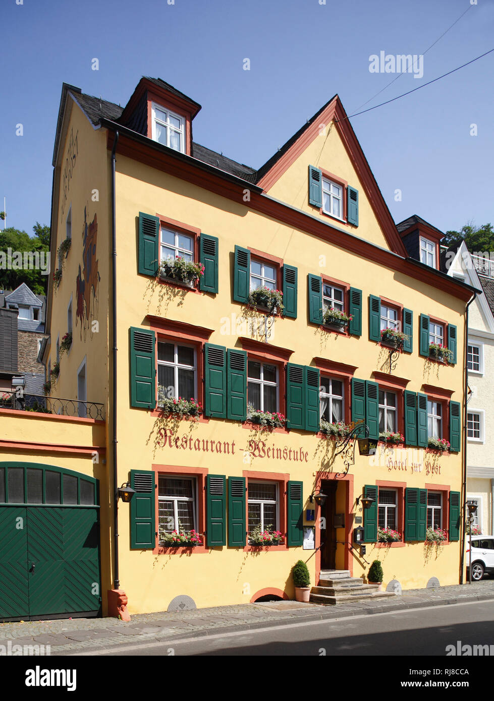 Hotel zur Post, Bernkastel, Bernkastel-Kues, Rheinland-Pfalz, Deutschland Stock Photo