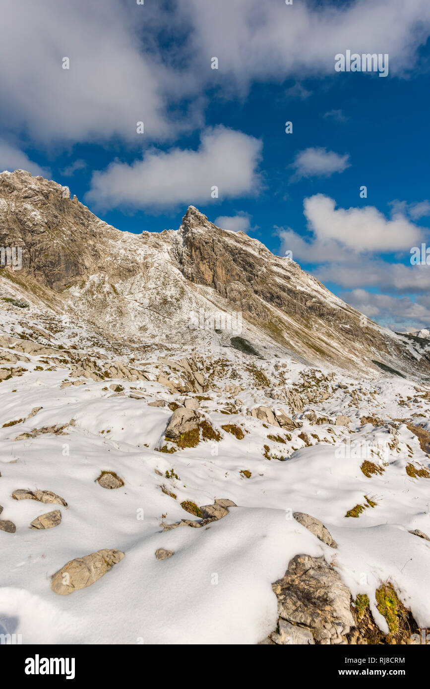 Wengenköpfe, Daumengruppe, Allgäuer Alpen, Allgäu, Bayern, Deutschland, Europa Stock Photo