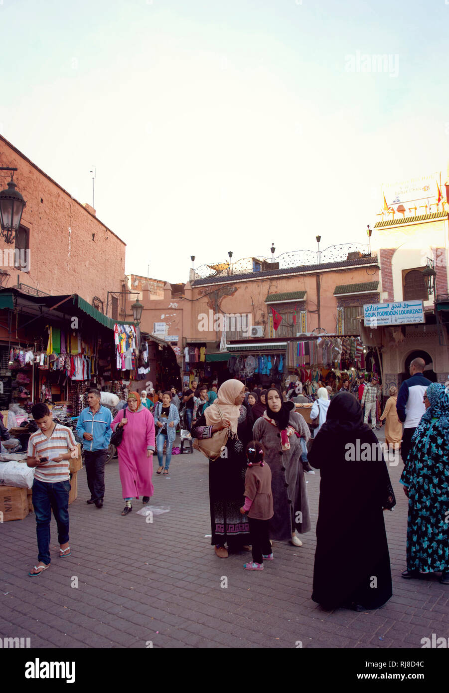 Marrakesch, Altstadt, Markt, Marokko Stock Photo
