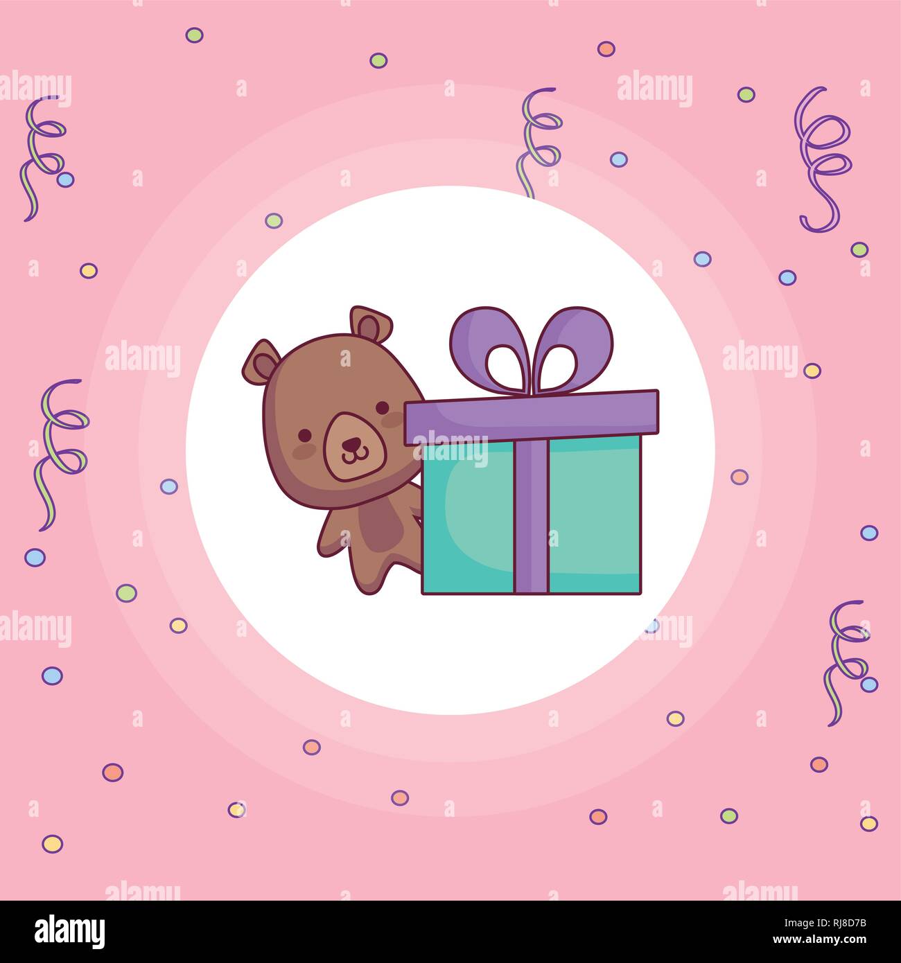 cute and little bear character vector illustration design Stock Vector ...