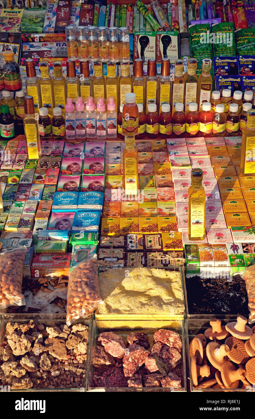 Marrakesch, Marktstand, Medina, Marokko Stock Photo