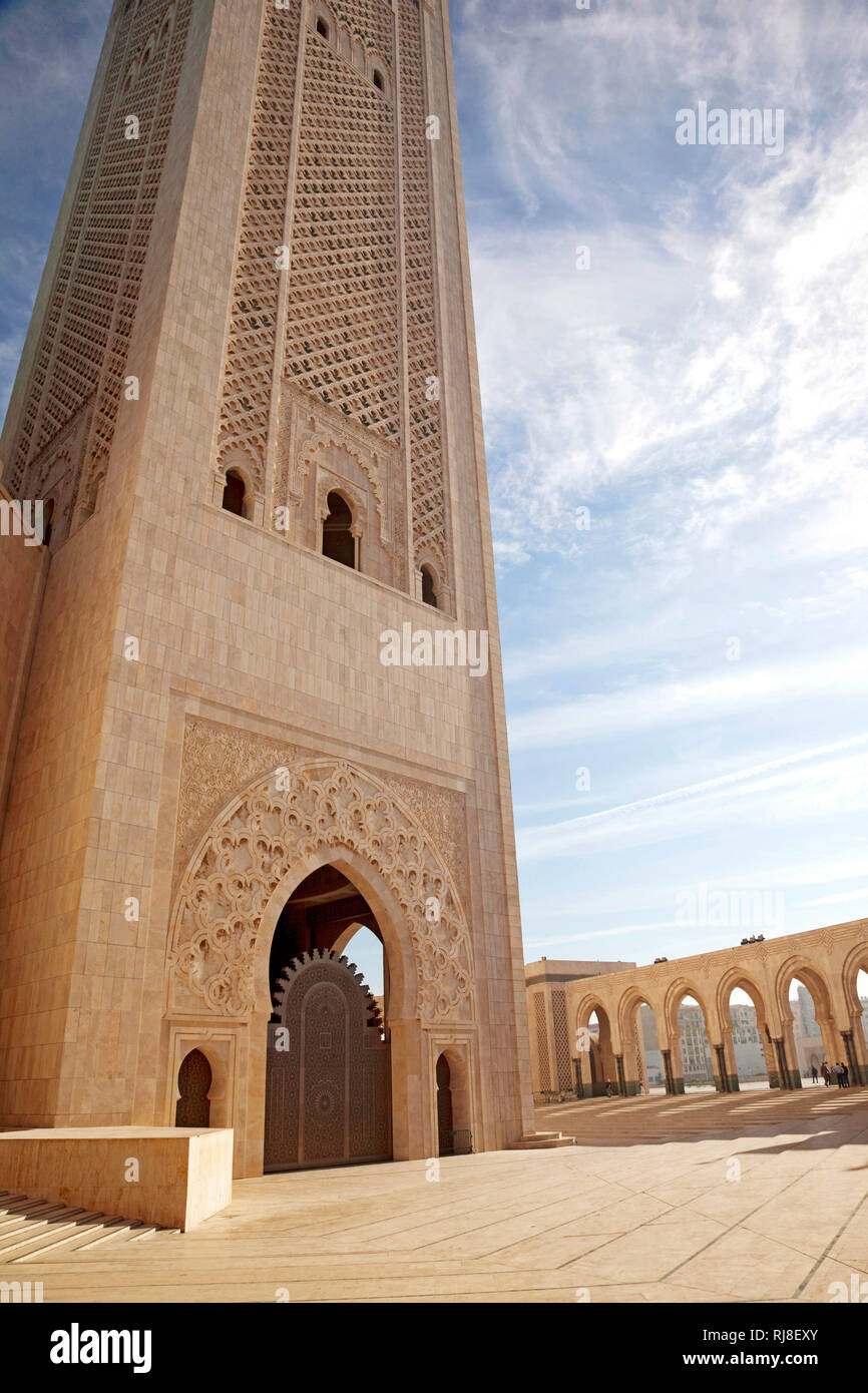 Casablanca, Hassan-II.-Moschee, Architektur, Marokko Stock Photo