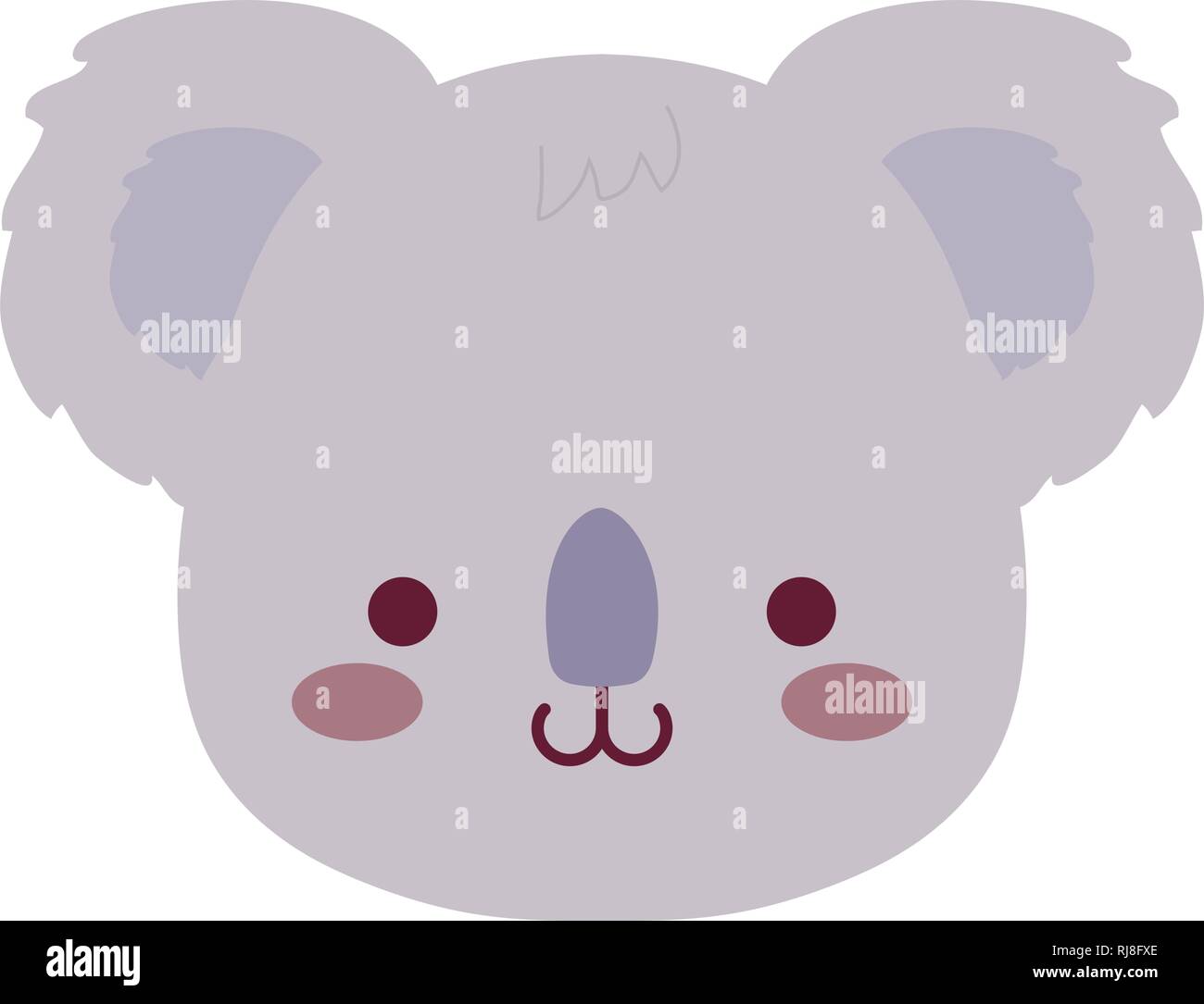 cute and little koala character vector illustration design Stock Vector ...
