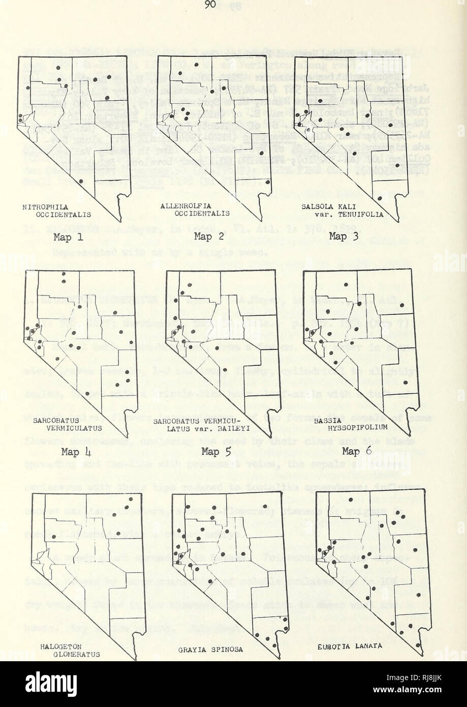 Botany Maps Bookcollectionbiodiversity map hi-res stock photography and images - Alamy