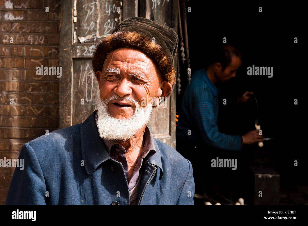 China - Xinjiang, Uigure in Kaschgar Stock Photo