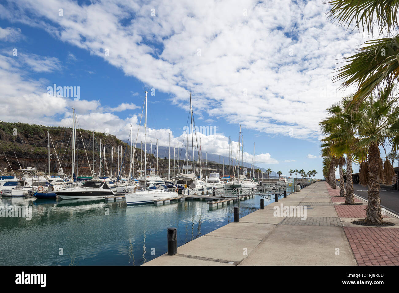 Hafen von Puerto de Tazacorte, La Palma, Kanarische Inseln, Spanien Stock Photo
