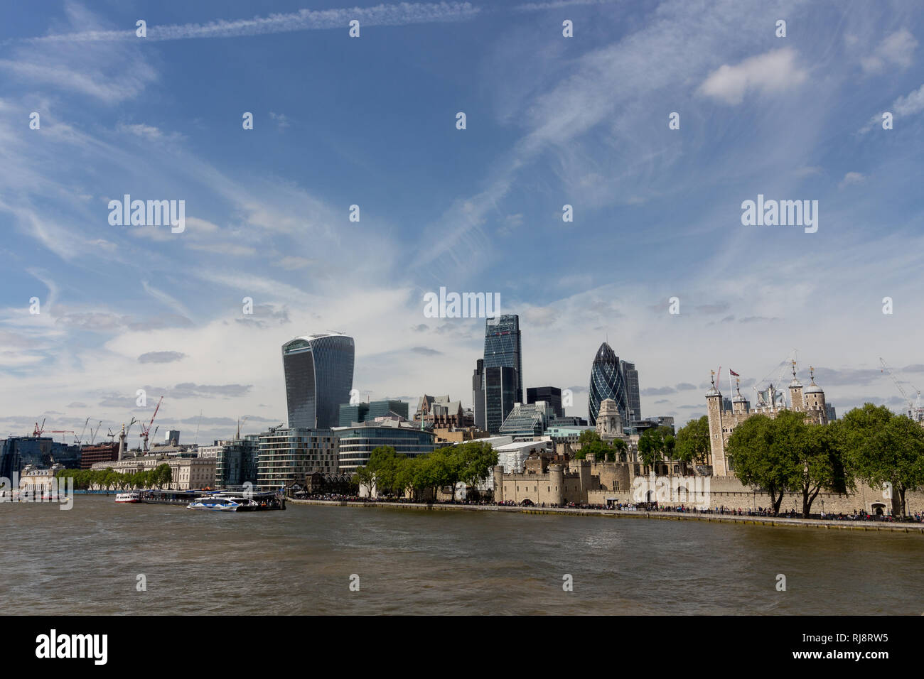 Skyline of London, England, UK Stock Photo