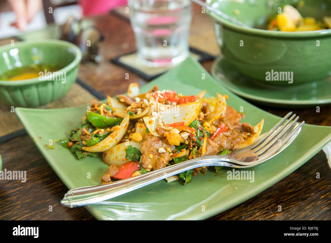 Kambodscha, Phnom Penh, Sugar Palm Restaurant, Straße 178, gutes traditionelles Restaurant Stock Photo