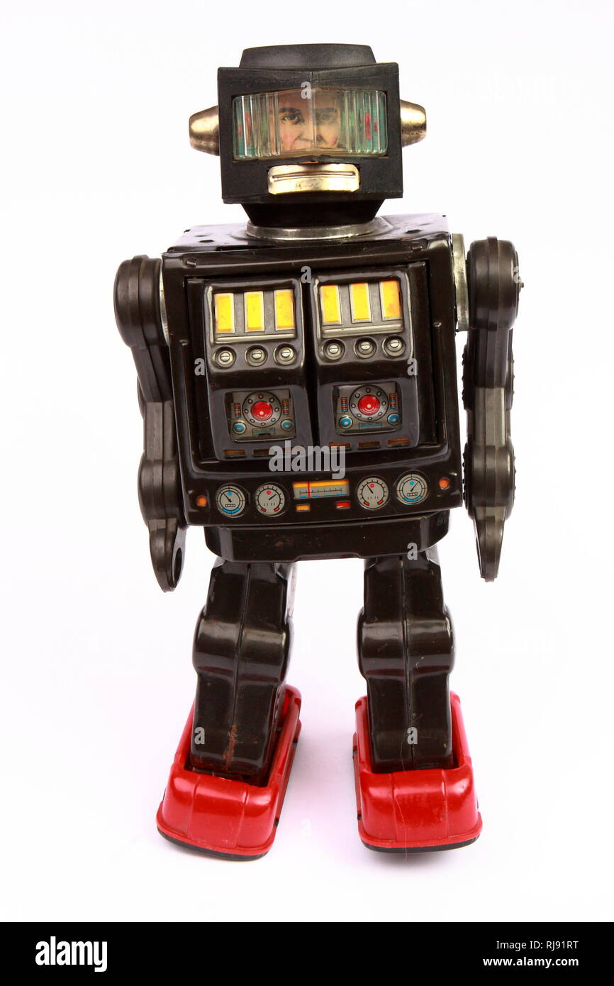 Vintage japanese robot Stock Photo