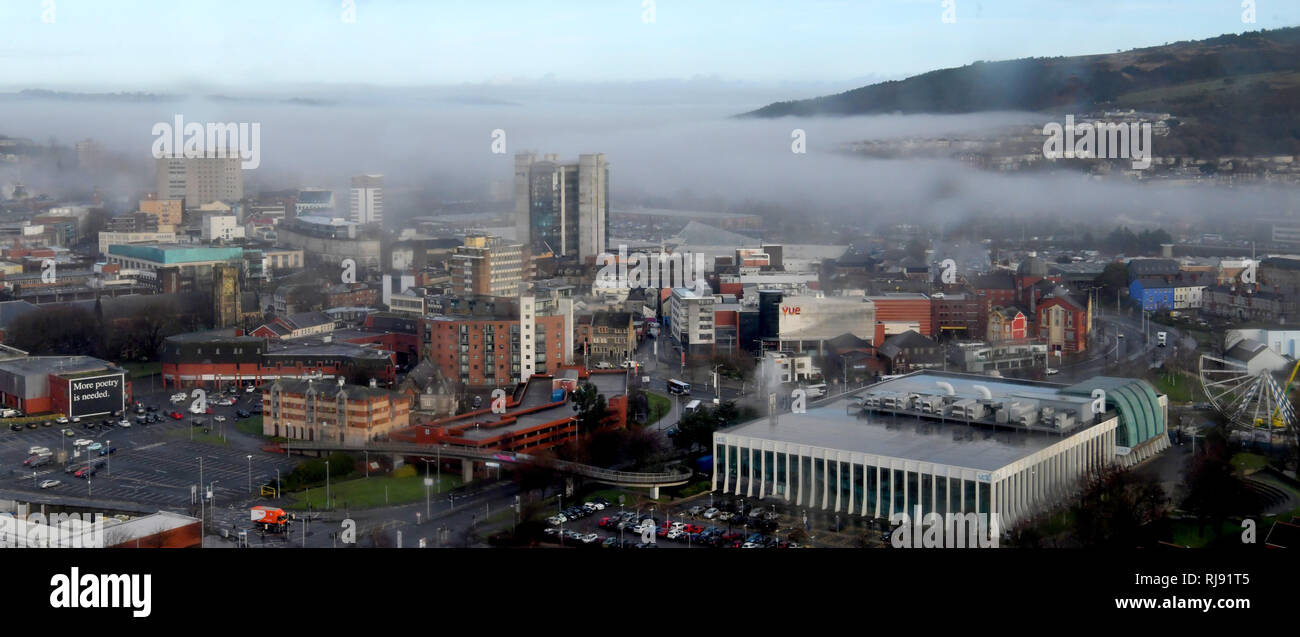 weather photos Swansea a Pretty Misty City Pictured Swansea city