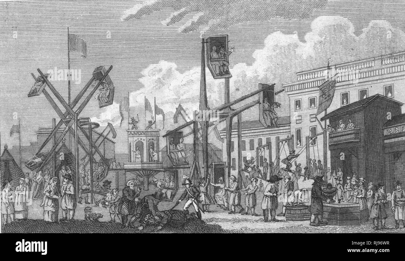 A fair in Russia in 1803 Stock Photo