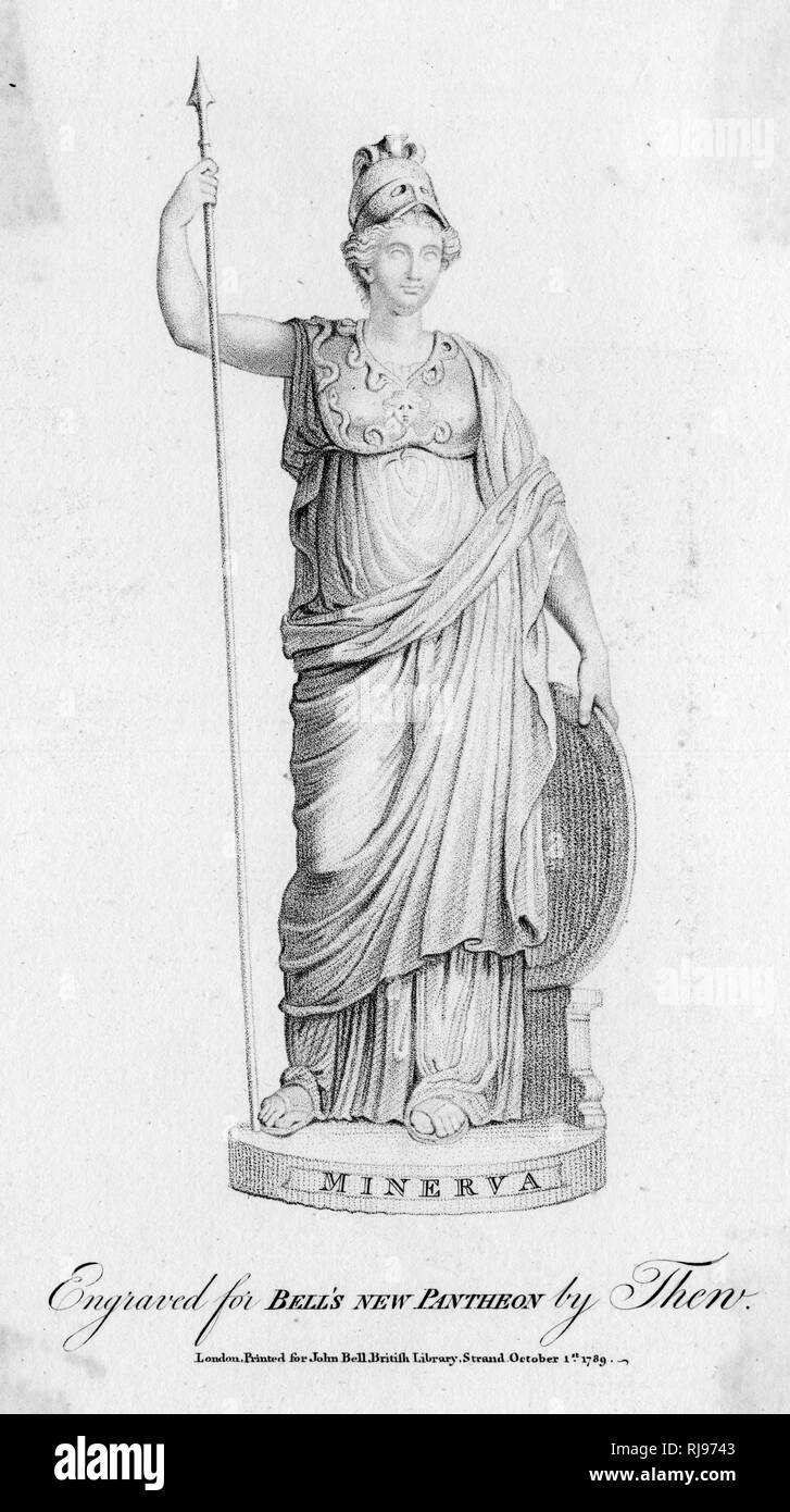 Athena with helmet and spear hires stock photography and images Alamy