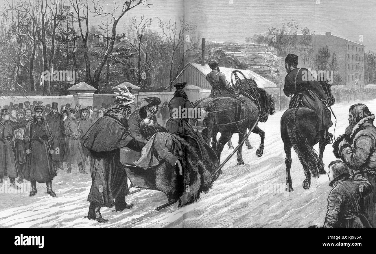 ALEXANDER II KILLED Stock Photo