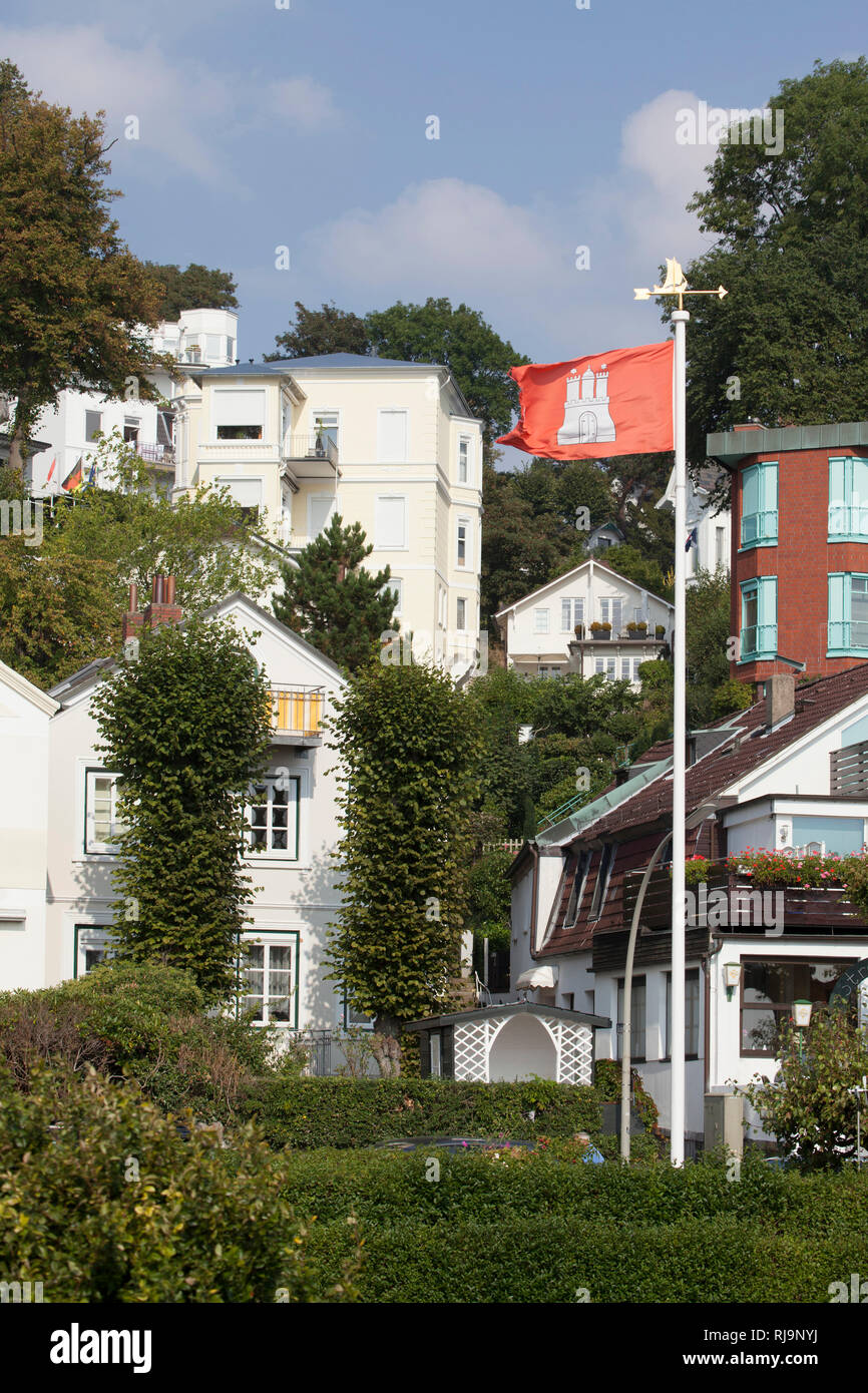 Häuser im Treppenviertel, Blankenese, Hamburg, Deutschland Stock Photo