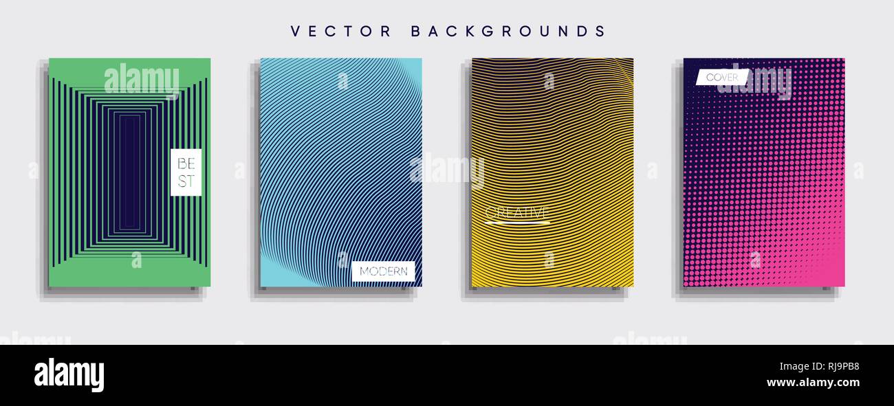 Minimal Vector cover designs. Future Poster template Stock Vector Image ...