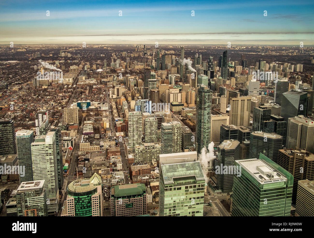 Toronto building vieved from above. Toronto, Ontario, Canada. Stock Photo