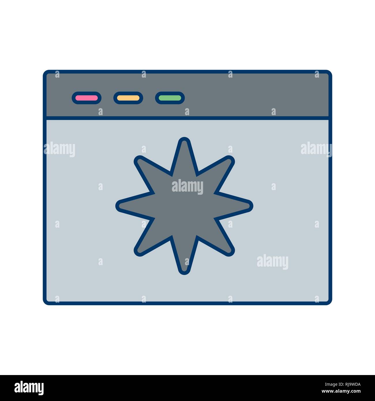 Vector Page Quality Icon Stock Photo - Alamy