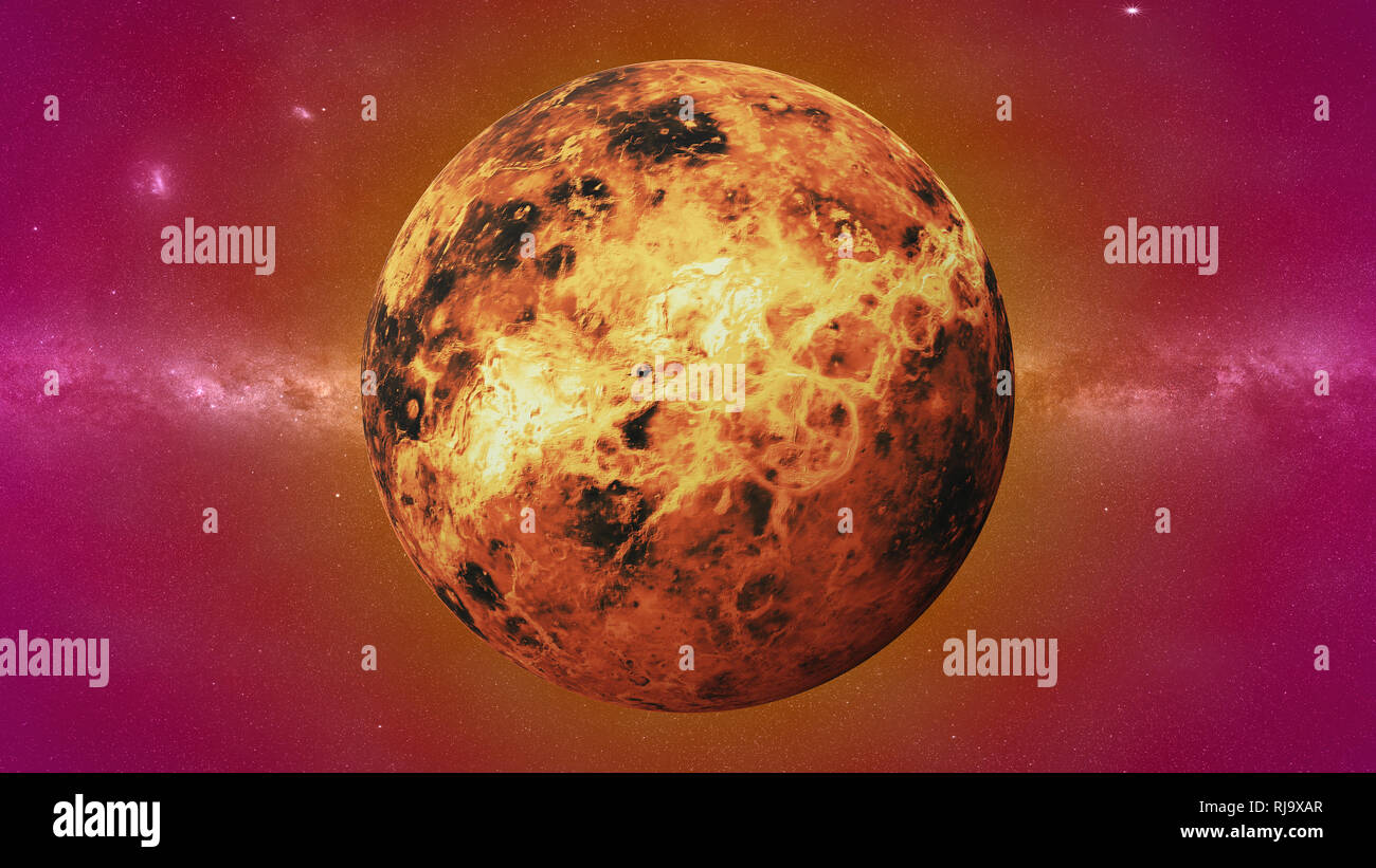 Venus, the second from the Sun, in the Solar