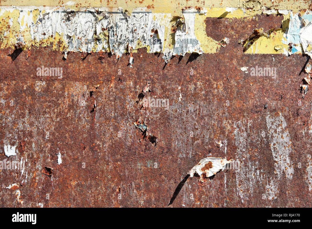Metal Rusting Paper Rust metal torn posters paper hi-res stock photography and images - Alamy