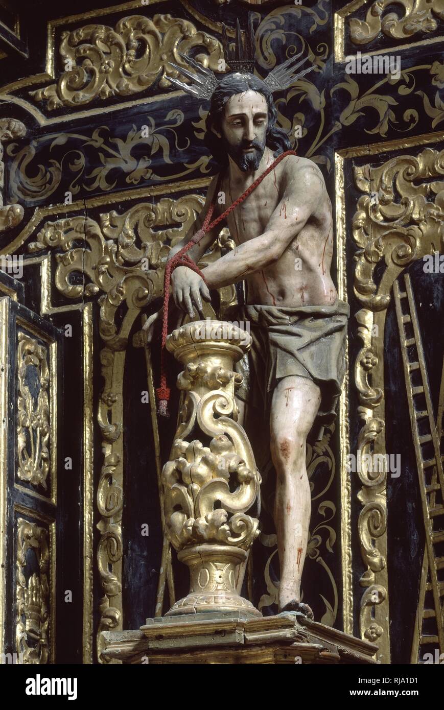 CRISTO ATADO A LA COLUMNA. Location IGLESIA DE SANTIAGO. Montilla